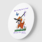 Bibelverse Große Wanduhr (Winkel)