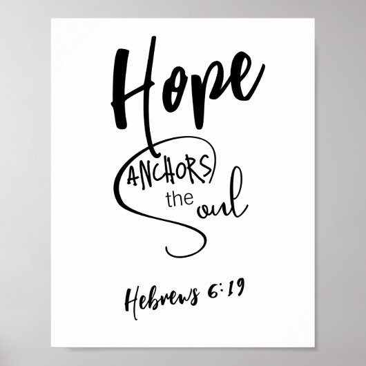 Bibelverse-Hebrews-Plakat Poster (Vorne)