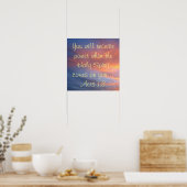 Bibelverse Heilige Geist Akte 1:8 Poster (Küche)