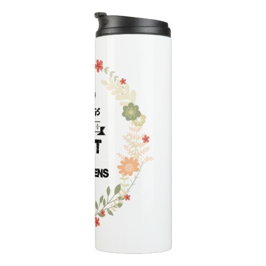 Bibelverse: Ich kann alles durch Christus tun Thermosbecher (Nach rechts gedreht)