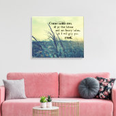 Bibelverse Ich werde Ihnen Erholung geben Leinwanddruck (Insitu (Wohnzimmer))