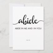 Bibelverse in Christus Einladung (Vorderseite)