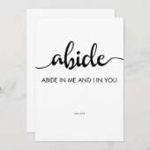 Bibelverse in Christus Einladung (Vorne/Hinten)