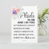 Bibelverse in mir einladung (Stehend Vorderseite)