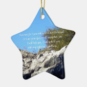 Bibelverse Inspiration Zitat Isaiah 41:10 Keramik Ornament (Links)