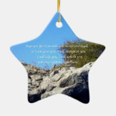 Bibelverse Inspiration Zitat Isaiah 41:10 Keramik Ornament (Hinten)