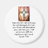 Bibelverse Inspiration Zitat Isaiah 41:10 Magnet (Vorne)