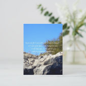 Bibelverse Inspiration Zitat Isaiah 41:10 Postkarte (Stehend Vorderseite)