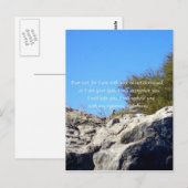 Bibelverse Inspiration Zitat Isaiah 41:10 Postkarte (Vorne/Hinten)