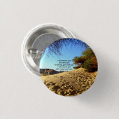 Bibelverse Inspiration Zitat Psalm 32:8 Button (Vorne & Hinten)