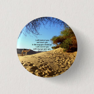 Bibelverse Inspiration Zitat Psalm 32:8 Button