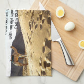 Bibelverse Inspiration Zitat Psalm 32:8 Geschirrtuch (Viertel Falte)