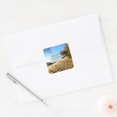 Bibelverse Inspiration Zitat Psalm 32:8 Quadratischer Aufkleber (Umschlag)