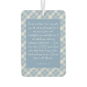 Bibelverse Isaiah 41:10, 13 Autolufterfrischer (Rückseite)