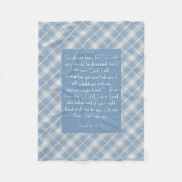 Bibelverse Isaiah 41:10, 13 Fleecedecke