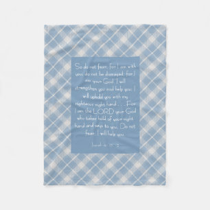 Bibelverse Isaiah 41:10, 13 Fleecedecke