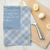 Bibelverse Isaiah 41:10, 13 Geschirrtuch (Viertel Falte)