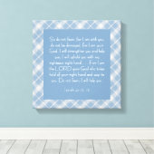 Bibelverse Isaiah 41:10, 13 Leinwanddruck (Insitu (Holzboden))