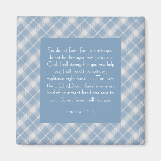 Bibelverse Isaiah 41:10, 13 Magnet (Vorne)