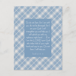 Bibelverse Isaiah 41:10, 13 Postkarte