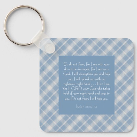 Bibelverse Isaiah 41:10, 13 Schlüsselanhänger (Vorderseite)