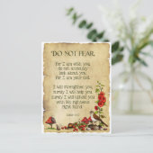 Bibelverse, Isaiah 41:10, keine Angst, Natur Kunst Postkarte (Stehend Vorderseite)