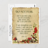 Bibelverse, Isaiah 41:10, keine Angst, Natur Kunst Postkarte (Vorne/Hinten)