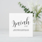Bibelverse | Isaiah 41 | Festigkeitskarte (Stehend Vorderseite)