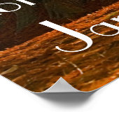 Bibelverse James 5:8 Herbstposter Poster (Ecke)