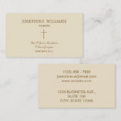 Bibelverse Jeremiah 29:11 Christlich Visitenkarte (Vorne/Hinten)