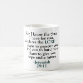 Bibelverse Jeremiah 29:11 Kaffeetasse (Mittel)