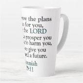 Bibelverse Jeremiah 29:11 Milchtasse (Rechte Ecke)