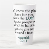 Bibelverse Jeremiah 29:11 Milchtasse (Vorderseite)