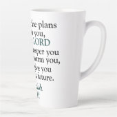 Bibelverse Jeremiah 29:11 Milchtasse (Rechts)