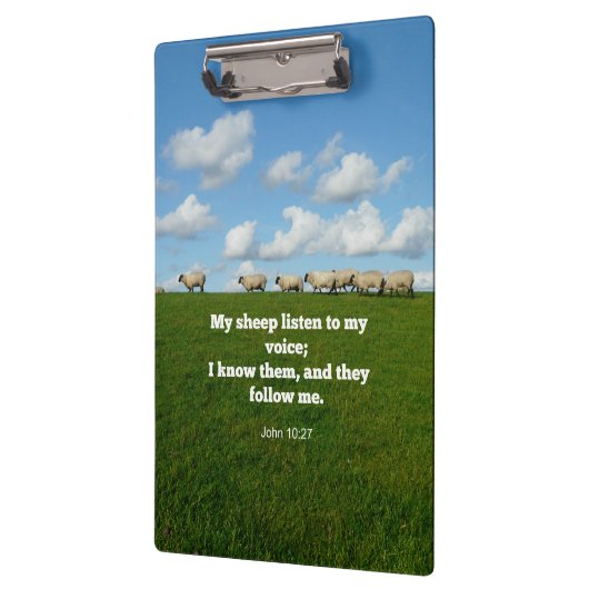 Bibelverse, John 10:27, Mein Schaf... Klemmbrett (Links)