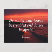 Bibelverse, John 14 27 Postcard Postkarte (Vorderseite)