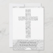 Bibelverse John 14 Memorial Service 3 Einladung (Vorderseite)