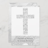 Bibelverse John 14 Memorial Service 3 Einladung (Vorne/Hinten)