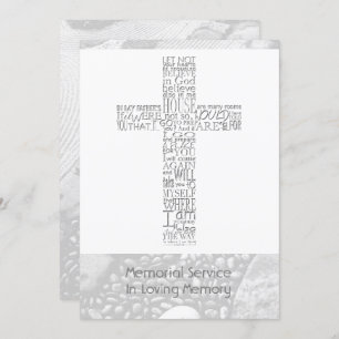 Bibelverse John 14 Memorial Service 3 Einladung