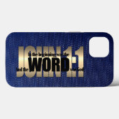 Bibelverse - John 1:1 Case-Mate iPhone Hülle (Rückseite (Horizontal))