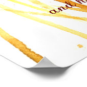 Bibelverse John 6:35 Weiße Religiös Poster (Ecke)