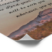 Bibelverse, Joshua 1:9 Poster (Ecke)