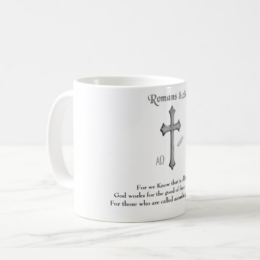 Bibelverse Kaffeetasse (Vorderseite Links)