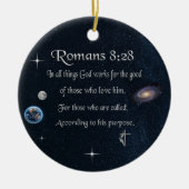 Bibelverse Keramik Ornament (Vorne)