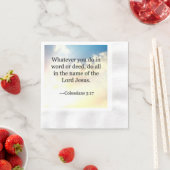 Bibelverse, Kolossians 3-17 Serviette (Beispiel)