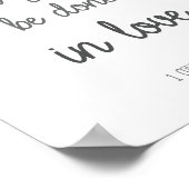 Bibelverse Lasse alles, was du in Liebe machst Poster (Ecke)