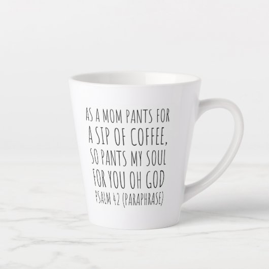 Bibelverse Latte Tasse - Psalm 42 (Rechts)