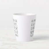 Bibelverse Latte Tasse - Psalm 42 (Vorderseite)