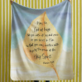 Bibelverse Leaf Fleece Blanket