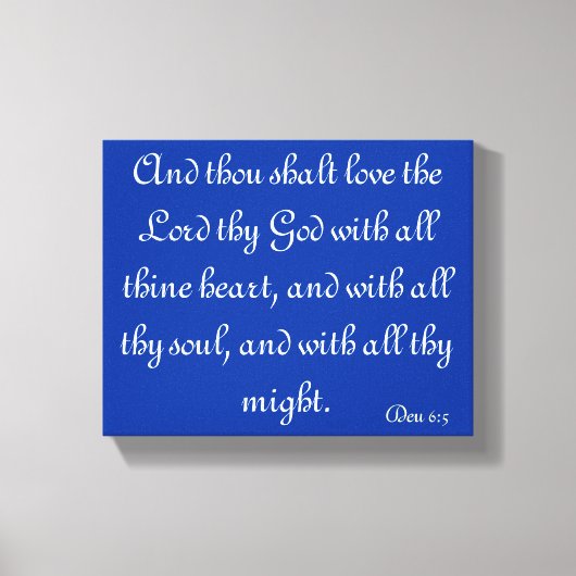 Bibelverse Leinwand (Vorderseite)